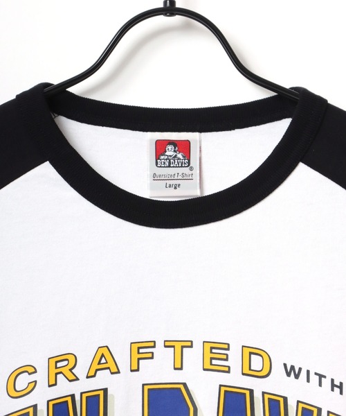 BEN DAVIS(ベンデイビス)の「BEN DAVIS/ベンデイビス TEAM RAGLAN TEE/オーバーサイズ チームロゴ バックプリント ラグラン 半袖Tシャツ(Tシャツ/カットソー・メンズ・セージグリーン/ブルー/ダークグリーン/ブラック・M/L/XL)」の15枚目の写真