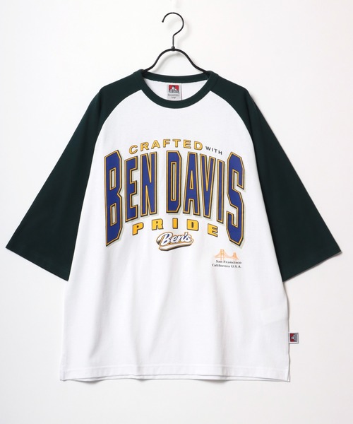 BEN DAVIS(ベンデイビス)の「BEN DAVIS/ベンデイビス TEAM RAGLAN TEE/オーバーサイズ チームロゴ バックプリント ラグラン 半袖Tシャツ(Tシャツ/カットソー・メンズ・セージグリーン/ブルー/ダークグリーン/ブラック・M/L/XL)」の13枚目の写真