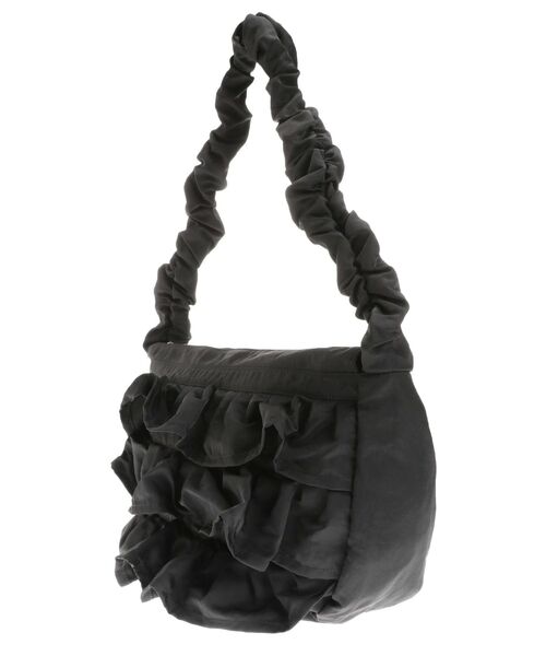 merry jenny（メリージェニー）の「くしゅくしゅショルダーフリルbag（ショルダーバッグ・レディース・オフホワイト/ブラック/ピンク・FREE）」の13枚目の写真