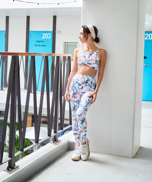 EGOIST（エゴイスト）の「EGOIST/エゴイスト   水陸両用/ニュアンス柄/フィットネスブラトップ /セットアップ対応   34108（水着・レディース・ネイビー/オレンジ・11号/9号）」の13枚目の写真