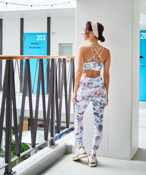 EGOIST（エゴイスト）の「EGOIST/エゴイスト   水陸両用/ニュアンス柄/フィットネスブラトップ /セットアップ対応   34108（水着・レディース・ネイビー/オレンジ・11号/9号）」の14枚目の写真