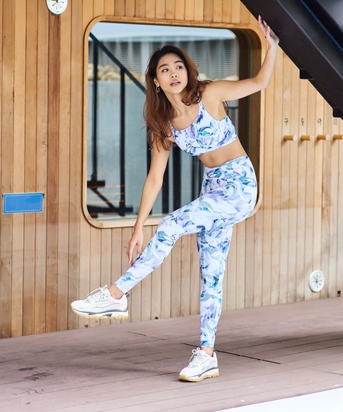 EGOIST（エゴイスト）の「EGOIST/エゴイスト   水陸両用/ニュアンス柄/フィットネスブラトップ /セットアップ対応   34108（水着・レディース・ネイビー/オレンジ・11号/9号）」の8枚目の写真