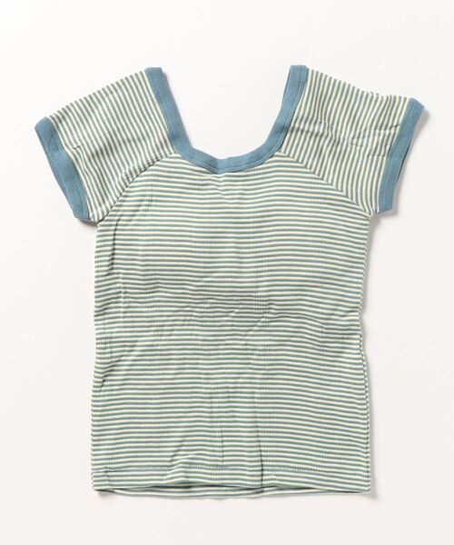 MILLER(ミラー)の「【 Robert P. Miller / ロバート・ピー・ミラー 】カップ付き バックオープン フレンチスリーブ リブ Tシャツ RM221-2009 French Sleeve Tee RM221-2009 DRE(Tシャツ/カットソー・レディース・ブルー/パープル/オレンジ/グリーン/ライトグリーン/オレンジ系/ライトブルー/ダークグリーン/ブラウン・FREE)」の19枚目の写真