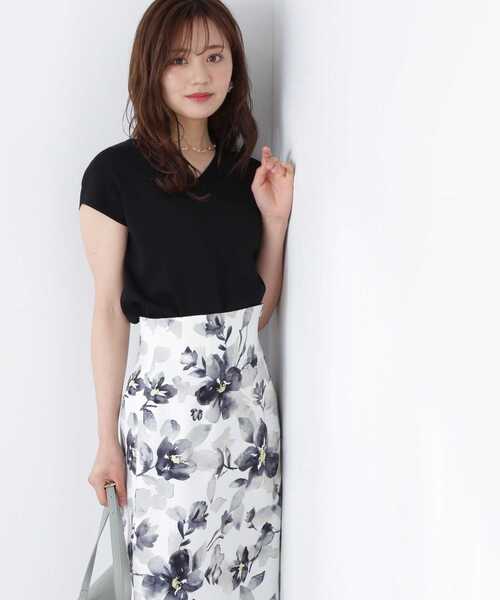 PROPORTION BODY DRESSING（プロポーションボディドレッシング）の「Ｖネックフレンチスリーブニット / 1213170500（ニット/セーター・レディース・ブラック/ホワイト/パープル/ブルー・FREE）」の11枚目の写真