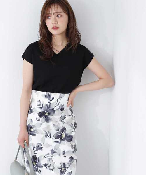 PROPORTION BODY DRESSING（プロポーションボディドレッシング）の「Ｖネックフレンチスリーブニット / 1213170500（ニット/セーター・レディース・ブラック/ホワイト/パープル/ブルー・FREE）」の12枚目の写真
