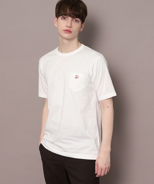 DRESSTERIOR(ドレステリア)の「クルーネック ポケットTシャツ(Tシャツ/カットソー・メンズ・ブラック/ホワイト/ダークネイビー・94/92/91/90)」の2枚目の写真