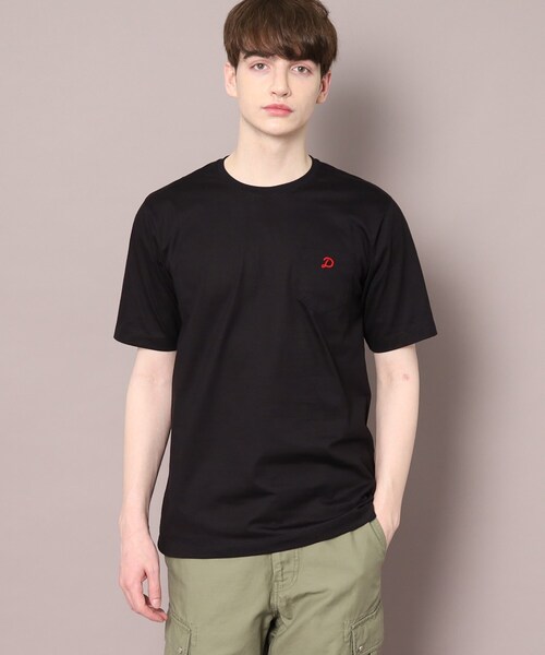 DRESSTERIOR(ドレステリア)の「クルーネック ポケットTシャツ(Tシャツ/カットソー・メンズ・ブラック/ホワイト/ダークネイビー・94/92/91/90)」の1枚目の写真
