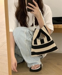 パールショルダーデザインバッグ