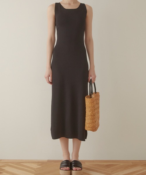 セール】Back open cross ワンピース（ワンピース）｜ACYM（アシーム