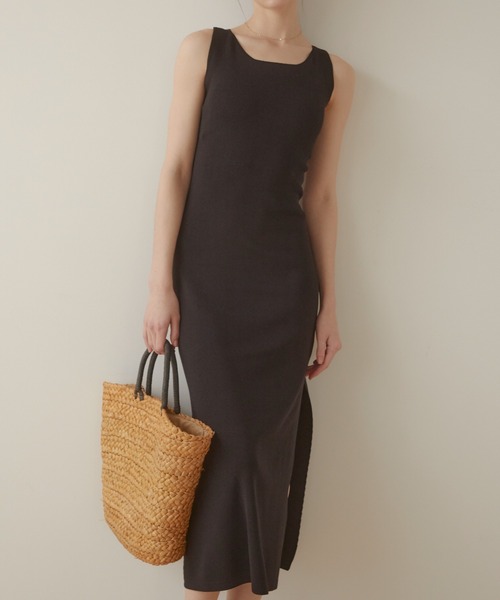 ACYM(アシーム)の「Back open cross ワンピース(ワンピース・レディース・ブラック/ベージュ/ピンク/カーキ・FREE)」の20枚目の写真