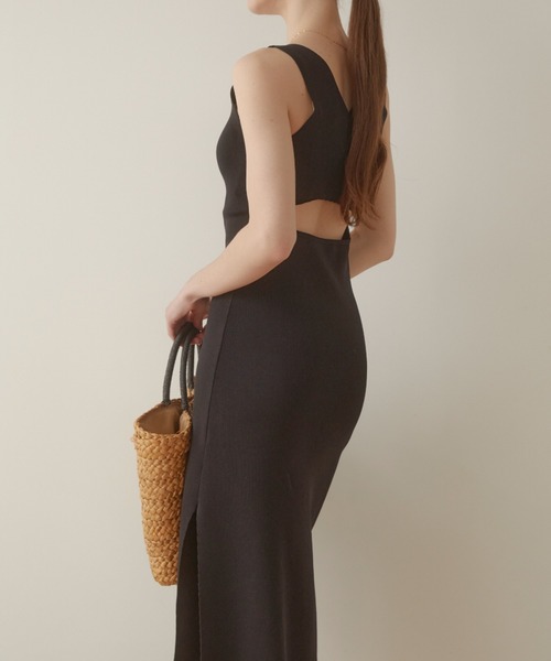 ACYM(アシーム)の「Back open cross ワンピース(ワンピース・レディース・ブラック/ベージュ/ピンク/カーキ・FREE)」の17枚目の写真