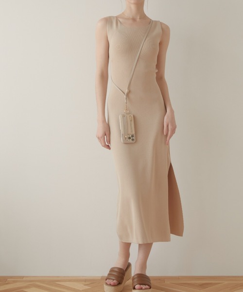 ✨新品タグ付✨ACYM back open tank ロングワンピース　フリー セール】Back open cross ワンピース（ワンピース）｜ACYM