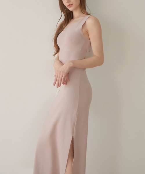 ACYM(アシーム)の「Back open cross ワンピース(ワンピース・レディース・ブラック/ベージュ/ピンク/カーキ・FREE)」の15枚目の写真