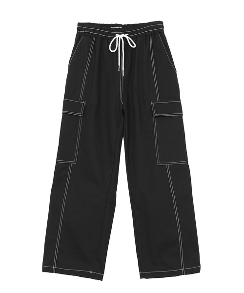 Dimito ブラック カーゴパンツ fit=scale-down,w=1200