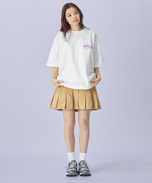 MILKFED.（ミルクフェド）の「MELTY LOGO WIDE S/S TEE（Tシャツ/カットソー・レディース・ライトピンク/ブラック/オフホワイト/ホワイト・ONE SIZE）」の20枚目の写真