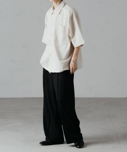 epnok（エプノック）の「センターシームスウェットスラックスパンツ（スウェットパンツ・メンズ・ブラック/杢グレー/オートミール・LARGE/SMALL/MEDIUM）」の15枚目の写真