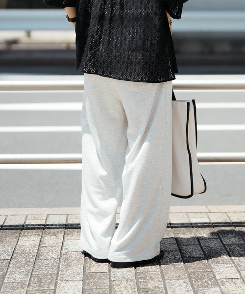 セール】センターシームスウェットスラックスパンツ（スウェットパンツ