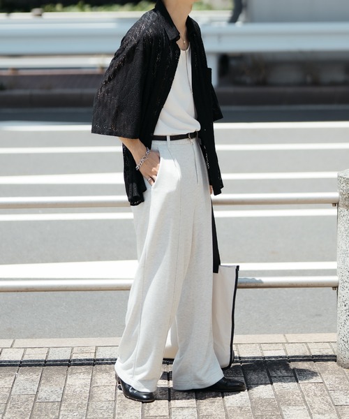 セール】センターシームスウェットスラックスパンツ（スウェット