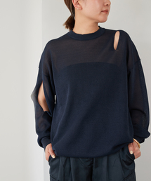 *【Tibi/ティビ】 SLIT DETAIL OVERSIZED プルオーバー