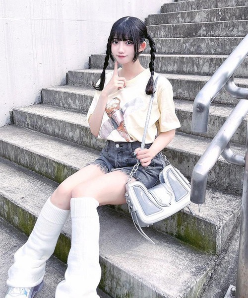 Chick（チック）の「キャット アート ビッグシルエット半袖Tシャツ（Tシャツ/カットソー・メンズ・ホワイト/チャコールグレー/ベージュ/ブラック・S/M/L/XL）」の16枚目の写真