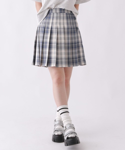 repipi armario（レピピ アルマリオ）の「ハイウエストプリーツスカート（スカート・キッズ・グリーン系その他/ブルー系その他/ベージュ系その他/ブラック/アイボリー系/ブラウン系その他/ブルー系その他2/イエロー系その他/アイボリー系2/グレー系その他/アイボリー系3/ブルー系その他5/ブルー系その他4/ブルー系その他3/グレー系その他2・SMALL/LARGE/MEDIUM）」の13枚目の写真