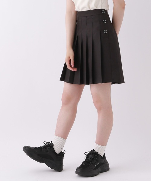 repipi armario（レピピ アルマリオ）の「ハイウエストプリーツスカート（スカート・キッズ・グリーン系その他/ブルー系その他/ベージュ系その他/ブラック/アイボリー系/ブラウン系その他/ブルー系その他2/イエロー系その他/アイボリー系2/グレー系その他/アイボリー系3/ブルー系その他5/ブルー系その他4/ブルー系その他3/グレー系その他2・SMALL/LARGE/MEDIUM）」の22枚目の写真