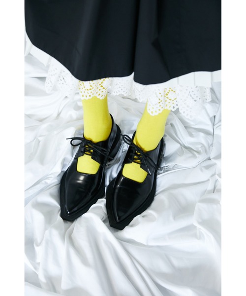 ENFOLD パンプス 美品】ENFOLD エンフォルド パンプス ブロックヒール 木 玉