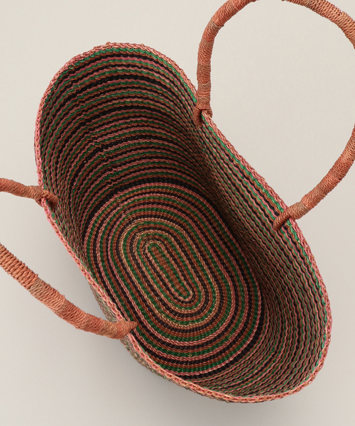 plage（プラージュ）の「別注 COL BDR BASKET バッグ（トートバッグ・レディース・バーガンディー・FREE）」の6枚目の写真