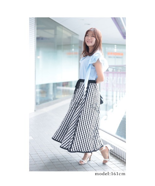 Sawa a la mode(サワアラモード)の「薔薇モチーフトップス(Tシャツ/カットソー・レディース・ブルー/ブラック/ホワイト/ピンク・FREE)」の20枚目の写真