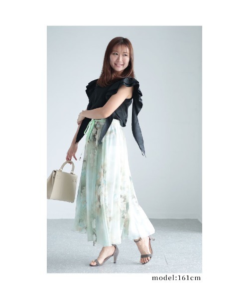 Sawa a la mode(サワアラモード)の「薔薇モチーフトップス(Tシャツ/カットソー・レディース・ブルー/ブラック/ホワイト/ピンク・FREE)」の19枚目の写真