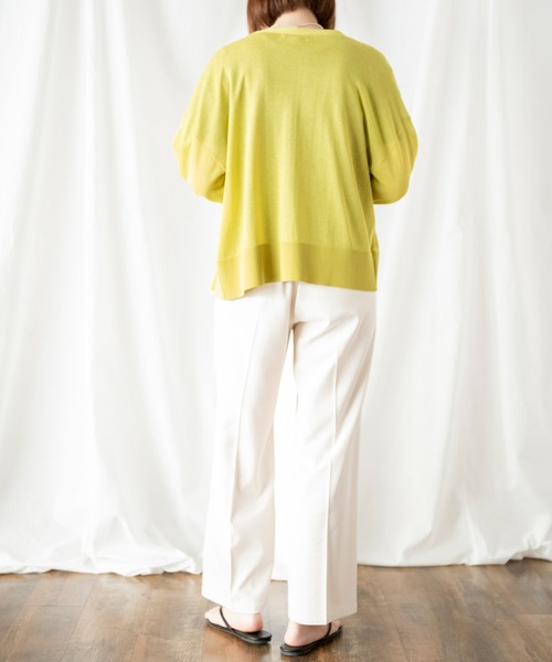 COMMRE（コムル）の「【COMMRE】シアーカーディガン（カーディガン/ボレロ・レディース・ベージュ/グリーン/ダークグレー/オレンジ・FREE）」の11枚目の写真