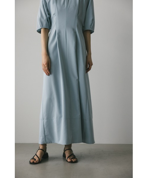 【マキポンさま専用ページ】woolフォーマル対応＊ボックスタックワンピース RUIRUE BOUTIQUE ワンピース 2wayフロントボタンタック