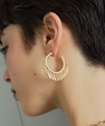 manana suerte | フリンジフープピアス(ピアス（両耳用）)