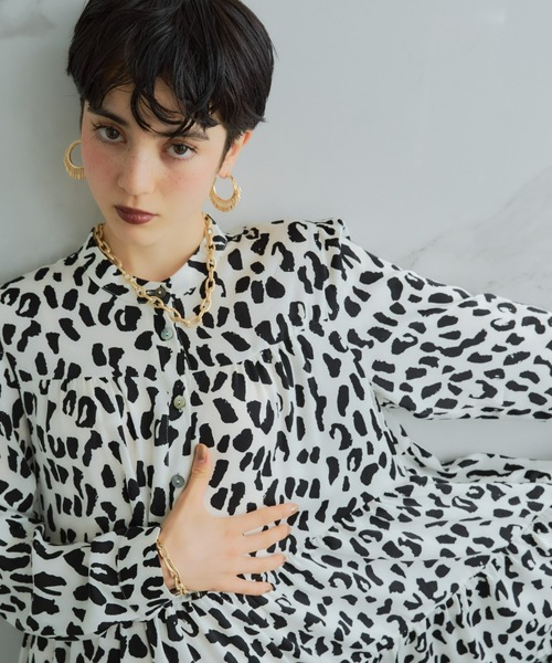 manana suerte（マニャーナスエルテ）の「フリンジフープピアス（ピアス（両耳用）・レディース・ゴールド・FREE）」の6枚目の写真