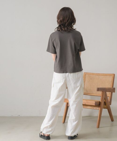 RETRO GIRL(レトロガール)の「ロゴ刺繍アソートTee(Tシャツ/カットソー・レディース・ホワイト/チャコールグレー/ブルー・FREE)」の9枚目の写真