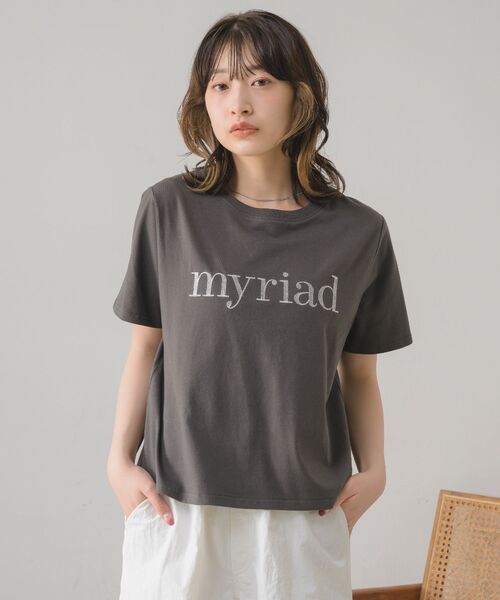 RETRO GIRL(レトロガール)の「ロゴ刺繍アソートTee(Tシャツ/カットソー・レディース・ホワイト/チャコールグレー/ブルー・FREE)」の16枚目の写真