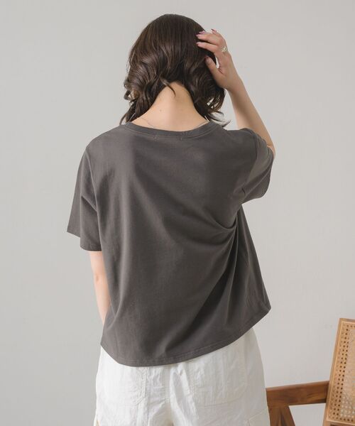 RETRO GIRL(レトロガール)の「ロゴ刺繍アソートTee(Tシャツ/カットソー・レディース・ホワイト/チャコールグレー/ブルー・FREE)」の18枚目の写真