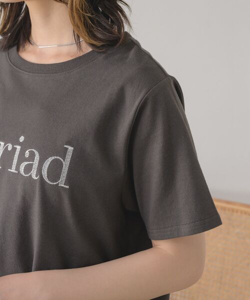 RETRO GIRL(レトロガール)の「ロゴ刺繍アソートTee(Tシャツ/カットソー・レディース・ホワイト/チャコールグレー/ブルー・FREE)」の6枚目の写真