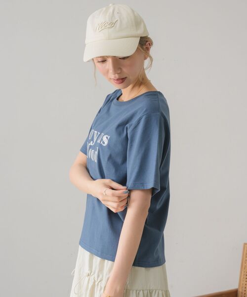 RETRO GIRL(レトロガール)の「ロゴ刺繍アソートTee(Tシャツ/カットソー・レディース・ホワイト/チャコールグレー/ブルー・FREE)」の11枚目の写真