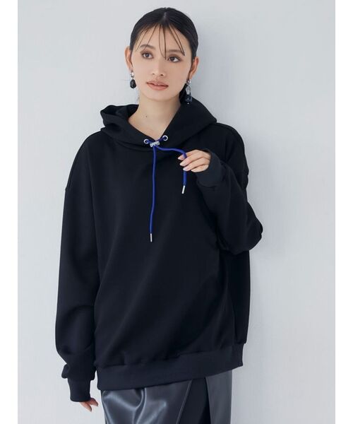 MURUA（ムルーア）の「カラーコードフーディ【WEB限定パーカー】（パーカー・レディース・ホワイト/ブラック/ネイビー/オレンジ・FREE）」の9枚目の写真