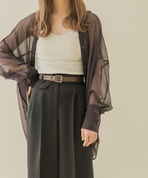 SMELLY（スメリー）の「マットバックルベルト（ベルト・レディース・ブラウン/ベージュ/ブラック・-）」の13枚目の写真