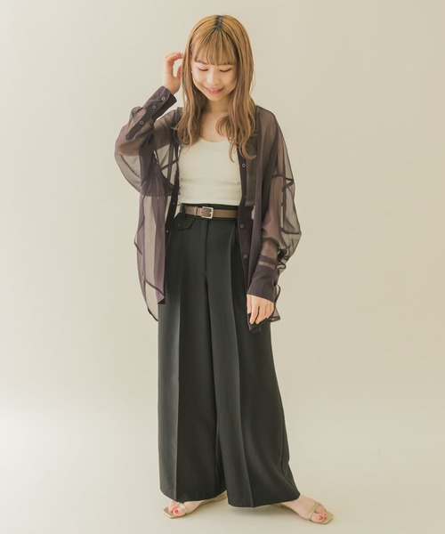 SMELLY（スメリー）の「マットバックルベルト（ベルト・レディース・ブラウン/ベージュ/ブラック・-）」の14枚目の写真