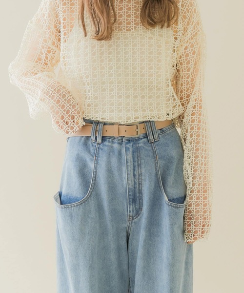 SMELLY（スメリー）の「マットバックルベルト（ベルト・レディース・ブラウン/ベージュ/ブラック・-）」の15枚目の写真