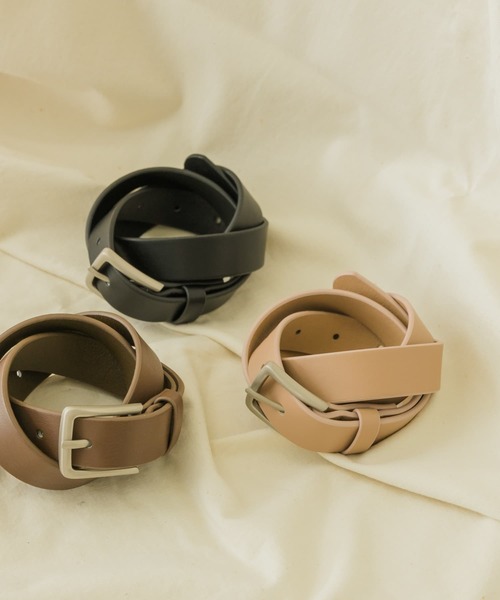 SMELLY（スメリー）の「マットバックルベルト（ベルト・レディース・ブラウン/ベージュ/ブラック・-）」の18枚目の写真