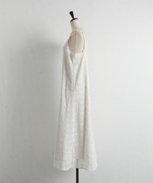 tocco closet（トッコ　クローゼット）の「【ZOZO限定】レースキャミワンピース（ワンピース・レディース・ブラック/オフホワイト・M）」の19枚目の写真