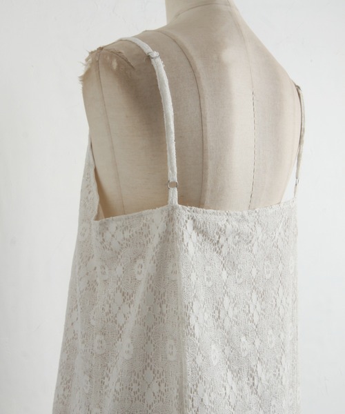 tocco closet（トッコ　クローゼット）の「【ZOZO限定】レースキャミワンピース（ワンピース・レディース・ブラック/オフホワイト・M）」の21枚目の写真