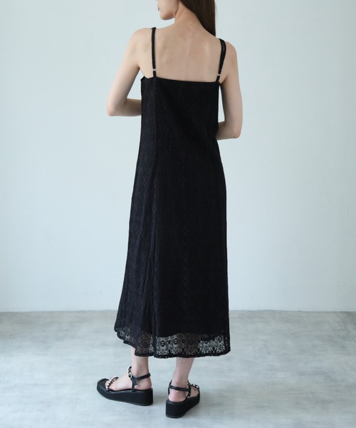 tocco closet（トッコ　クローゼット）の「【ZOZO限定】レースキャミワンピース（ワンピース・レディース・ブラック/オフホワイト・M）」の16枚目の写真