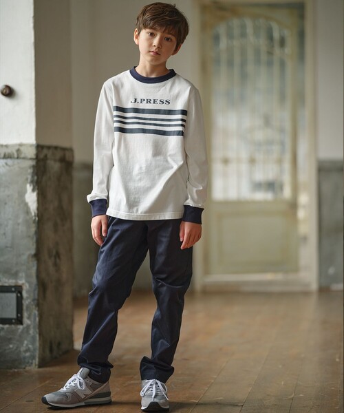【110-130cm】BORDER×COMBI カットソー（Tシャツ/カットソー）｜J.PRESS（ジェイプレス）
