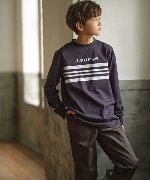 【110-130cm】BORDER×COMBI カットソー（Tシャツ/カットソー）｜J.PRESS（ジェイプレス）