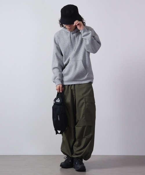 GERRY(ジェリー)の「GERRY スマホ収納 ミニポーチ付 シンプルロゴ ポリエステル ウエストボディバッグ(ショルダーバッグ・メンズ・ブルー/ブラック・FREE)」の8枚目の写真